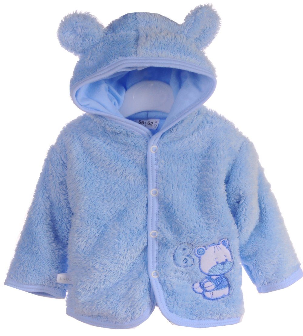 Baby Jacke in Blau Fleece Jäckchen 50 56 62 68 74